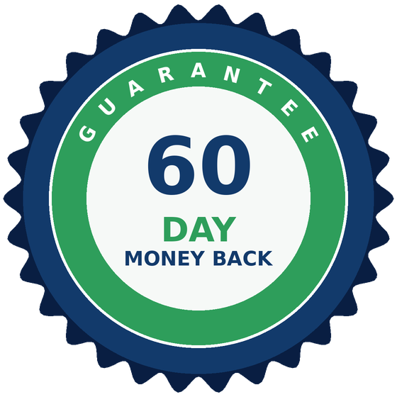 60-day money-back guarantee seal